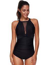 Women S Clothing Swimsuits Cover Ups One Pieces Womens Bathing Control Swimwear Swimsuit Black Cp1 Women Swimsuits Plus Size Swimwear Plus Size Bikini