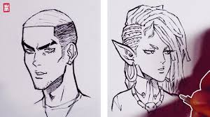 How To Draw Faces 3 4 View For Beginners Drawing Tutorial Youtube However when viewed from the front we can see it has developed on this.
