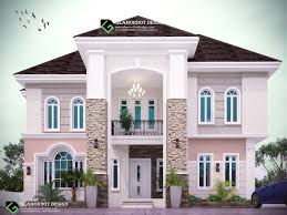 Architectural Design Of A Proposed 6 Bedroom Duplex In Anambra State Nigeria All Rooms Ensuit With 2 B Duplex House Design Duplex Design Bungalow House Design