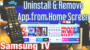 After that, select the apps tab by using your remote navigation arrow keys. Samsung Tv How To Uninstall Delete App Remove Move App From Home Screen Youtube