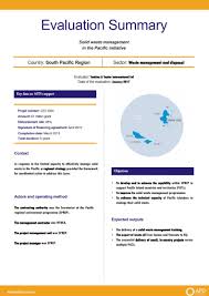 The term abandoned means thrown away. Evaluation Summary Solid Waste Management In The Pacific Initiative Afd Agence Francaise De Developpement