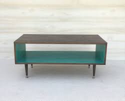 Coffee Table Mid Century Modern Coffee Table In Chocolate And Teal Coffee Table Pictured L 4 Mid Century Modern Coffee Table Coffee Table Teal Coffee Tables