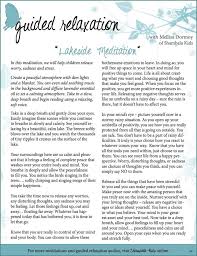 Free Guided Relaxation Script Lakeside Meditation Guided Meditation Scripts Relaxation Scripts Meditation Scripts