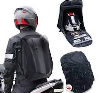 Amazon.com: Mochila de motocicleta impermeable con carcasa dura, mochila de  fibra de carbono para hombre, accesorios de motocicleta : Automotriz