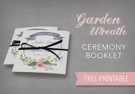 free printable ceremony booklet