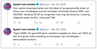 Hizkia, joey & thomas production: Mondkapjesdeal Leverde Sywert Van Lienden C S Tot 30 Miljoen Euro Op Follow The Money Platform Voor Onderzoeksjournalistiek