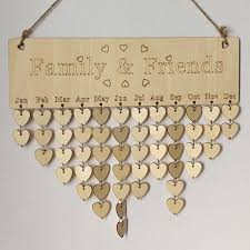 Diy Wooden Family And Friends Birthday Calendar Diy Calendar Birthday Calendar Board Birthday Calendar Reminder