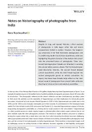 PDF) Photography in Colonial India ...