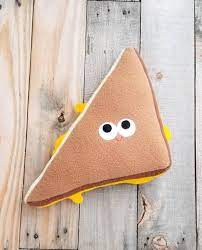 Plush Grilled Cheese Stuffed Toy Food Plushie Imaginative Etsy Felt Animal Patterns Stuffed Animal Patterns Toy Food