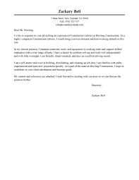 When writing a cover letter, be sure to reference the requirements listed in the job description. Cover Letter Sample General Worker