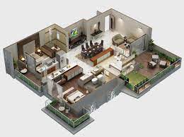 3d Home Plan Model House Plan House Construction Plan House Plans