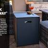 This propane tank holder is a convenient way to tuck away the propane tank from view. 1