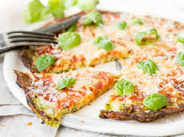 Low Carb Pizza Mit Zucchiniboden Rezept Zucchini Kalorienarme Rezepte Und Kohlenhydratfreie Rezepte
