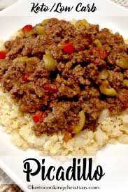 Picadillo Over Cauliflower Rice Keto And Low Carb This Picadillo Is A Quick Beef Recipes For Dinner Ground Beef Recipes For Dinner Recipes Using Ground Beef