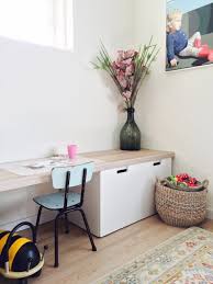 Ikea Stuva Children S Desk Hack With A Custom Top Made From Floor Panels Great Solution For Play And Storage Toy Kast Kinderkamer Kinderkamer Kinderopberger