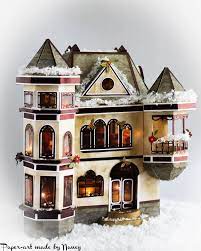 Download Kat S Card Creations Paper Houses 3d Paper Houses Glitter Houses