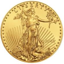 Simply multiply 0.10 by the current spot price of gold and you'll see 1/10 ounce of gold is worth far more than its face value. Gold American Eagle 1oz One Ounce 2020 50 Usd Eurofischer