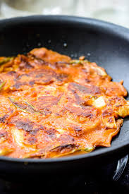 Kimchi Pancake Recipe Kimchijeon Easy Korean Bapsang Recipe In 2020 Kimchi Pancake Kimchi Pancake Recipe Kimchi