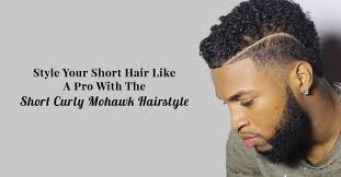 Guys with naturally curly hair can grow it into a mohawk and even decorate it with patterns on the side. 2 Fabulous Variations For Short Curly Mohawk Hairstyle For Men To Try