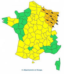 L'information mise à disposition de l'usager est constituée d'un fichier unique zippé qui est mis à jour chaque minute et qui contient l'ensemble des fichiers constituant le flux vigilance dont on trouvera le. Weather 11 Department Of North East In Orange Alert To Thunderstorms Teller Report