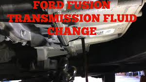 Ford Fusion Escape 6f35 Transmission Fluid Change Youtube