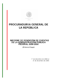 Reporte5.com la procuraduría general de justicia de la ciudad de méxico (pgjcdmx) aportó pruebas determinantes para que un juez de control especializado en justicia para … Https Www Gob Mx Cms Uploads Attachment File 342598 Informe De Rendici N De Cuentas De La Administraci N P Blica Federal 2000 2006 Primera Etapa Pdf