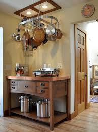 How To Choose The Right Rack For Hanging Pots And Pans Eclectic Kitchen Wooden Kitchen Cabinets Craftsman Kitchen