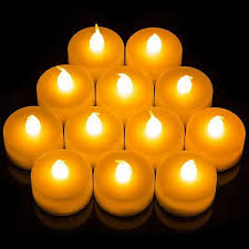 Flameless Led Candle Battery Operated Tea Light Flickering Wedding Christmas Uk For Sale Online