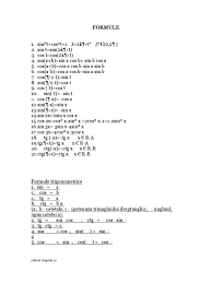 \cos(\alpha \pm \beta) = \cos\alpha\cos\beta \mp\sin\alpha\sin\beta. Formule Trigonometrice Arithmetique Objets Mathematiques