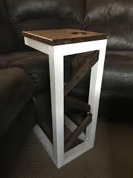 Couch Table With Cup Holder Diy Couch Diy End Tables Couch Table