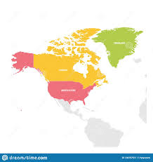 A bandeira dos estados unidos. Regiao De America Do Norte Mapa Colorido Dos Paises Em America Do Norte Ilustracao Do Vetor Ilustracao Do Vetor Ilustracao De Etiquetar Colorido 138757511