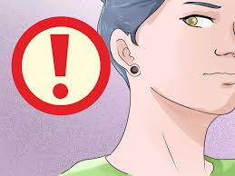 For oral piercings, rinse with the solution and spit it out. How To Stretch An Ear Lobe Piercing 9 Steps With Pictures