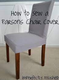 Diy Dining Chair Slipcovers Diy Sew A Parsons Chair Cover Diy Chair Covers Slipcovers For Chairs Diy Chair