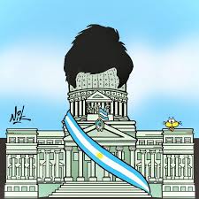 El dibujo que Nik le regaló a Milei antes de asumir como presidente