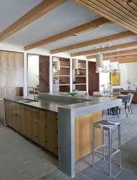 Have Your Open Kitchen And Close It Off Too Open Plan Kitchen Living Room Kitchen Design Contemporary Kitchen Island
