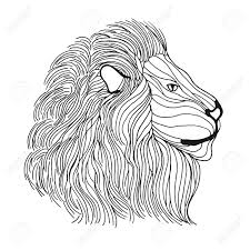 Tusentals nya, högkvalitativa bilder läggs till varje dag. Lion Head Adult Antistress Coloring Page Black White Hand Drawn Royalty Free Cliparts Vectors And Stock Illustration Image 46777619