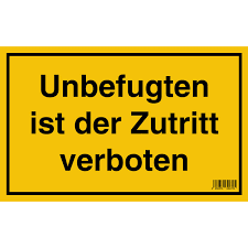 Gestalte mit dieser vorlage ein betreten verboten schild zum ausdrucken. Schild Unbefugten Ist Der Zutritt Verboten 25 Cm X 40 Cm Kaufen Bei Obi