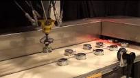Robotic Pick and Place at 182 Parts/minute - FANUC’s M-2iA Delta Robot  Picks Breather Caps