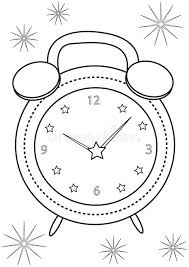 Bomb alarm clock coloring page. Alarm Clock Coloring Page Stock Illustration Illustration Of Cute 50697437