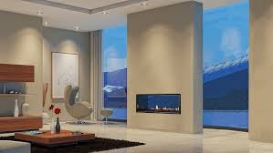 The flare outdoor double corner fireplaces can reach from one side of an architectural element to another. Make Double The Impact With A Double Sided Fire