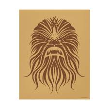 Chewbacca Brown Tribal Canvas Print Zazzle Com Chewbacca Star Wars Art Canvas Prints