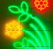 LED street pole decoration lamp LED rope light 2D motif light