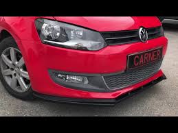 Can be used at the front, sides and rear. Front Bumper Spoiler For Vw Polo 6r Polo 6r Gti Www Carner Gr Youtube