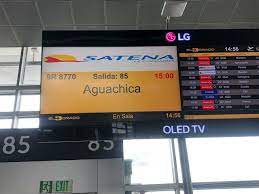 Los billetes pueden adquirirse en los mostradores situados en la sala de llegadas nacionales, en la primera planta. Satena Nos Espera El Aeropuerto Hacaritama Facebook