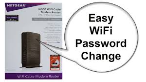 Netgear Modem Router Reset N600 C3700 How To Change Wifi Password Beginners Youtube