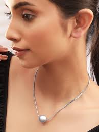 Aliexpress Chain Necklace Pearl Cherry Necklace Buy Silver Star Moon  Station Casual Necklace Accessorize India