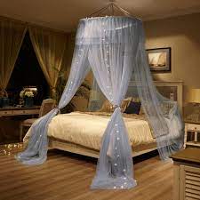 Mesh 380, curtain netting, 2 entries, storage bag, no chemicals added, 500 even naturals. Mengersi Canopy Bed Curtain For Girls Adults Dome Bed Mosquito Net For Twin Full Queen King Size Bed Quick Easy Installation Round Canopy Led Lights Gray Buy Online In Azerbaijan At Azerbaijan Desertcart Com