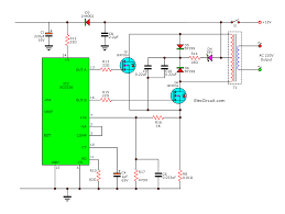 Larger transformers and more powerful transistors can be substituted for t1. How To Build 200w Inverter Circuit Diagram Project Eleccircuit Com