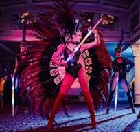 LED Stage Cane / Belly Dance & Jazz Canes - LED glow props for flow arts, performances and festivals