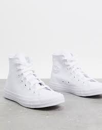 Converse Chuck Taylor All Star Baskets Montantes En Cuir Noir Et Blanc Asos